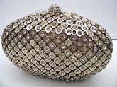 Clutch Dourada com Strass