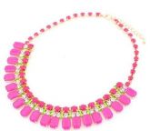 Maxi Colar Pink com Strass
